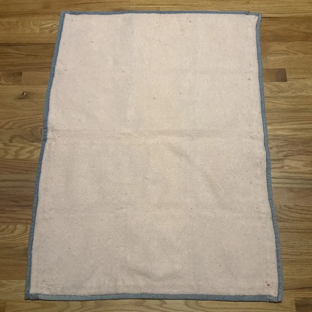 Handmade Denim Patchwork Kids Throw Blanket Mickey Minnie Winnie The Pooh 41x31”